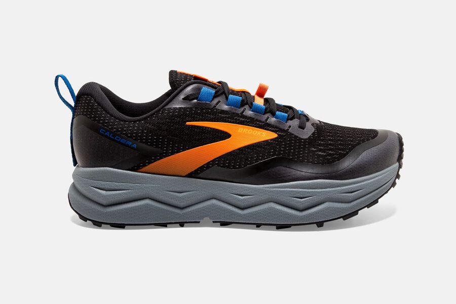 Brooks Caldera 5 Trail Loopschoenen Heren - Zwart/Oranje - 782153GOB